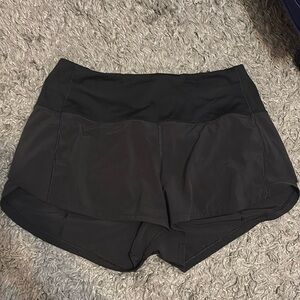 high rise 2.5 inch black lululemon speed ups size 6
